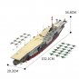 Graf Zeppelin Naboo Fleet Aircraft Carrier with Power Building Blocks Bricks Toy