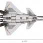 J20 Stealth Fighter Plane Building Blocks Set DIY Model Military MOC Bricks Toy