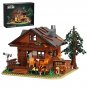 Cabin with Light DIY Models Building Blocks Set MOC Bricks Toys Gift Collections