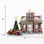 Little Winter Town Hall Model Building Block Set Christmas MOC Bricks Toys Gift