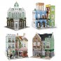 DIY Model Building Blocks Set for City View MOC Minerals Mall Shop Bricks Toys