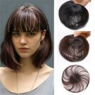Women Genuine Human Hair Topper Clip Wigs Hairpiece Toupee Top Pieces Wiglet