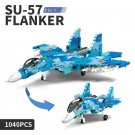 SU-27 Flanker Jet Fighter Building Blocks Set Military MOC Bricks DIY Model Toy