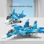 SU-27 Flanker Jet Fighter Building Blocks Set Military MOC Bricks DIY Model Toy