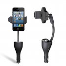 Car Gooseneck Mount Phone Holder with Dual USB Charger Cigarette Lighter Cradles Car Gooseneck Mount Phone Holder with Dual USB Charger Cigarette Lighter Cradles