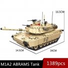US M1A2 Main Battle Tank Building Blocks Military MOC Bricks DIY Model Toys Set
