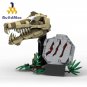 Tyrannosaurus Rex Skull Model Building Blocks Dinosaur Fossils MOC Bricks Toys