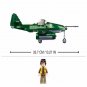 ME-262 Fighter Aircraft Building Blocks Military MOC WW2 Bricks Models Kids Toys