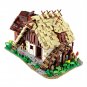 Medieval Old Water Mill Building Blocks Set House Hut w/ Interior Bricks Toys