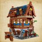 Medieval Tavern Inn Modular Building Blocks MOC Bricks Toys DIY Model Kids Gift