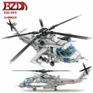 Z20 Attack Helicopter DIY Model Building Blocks Set Military MOC Bricks Kids Toy