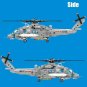 Z20 Attack Helicopter DIY Model Building Blocks Set Military MOC Bricks Kids Toy