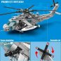 Z20 Attack Helicopter DIY Model Building Blocks Set Military MOC Bricks Kids Toy