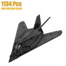 1:40 Model Building Blocks Set for F-117 Nighthawk Airplane Brick Toys 1134pcs