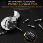 EDC Survival Coin Multi Drill Bit Tool Pocket Knife Screwdriver Keychain Gadget