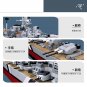 WW2 Military Warships Building Blocks Set KMS Bismarck Battleship Bricks Toys