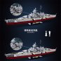 WW2 Military Warships Building Blocks Set KMS Bismarck Battleship Bricks Toys