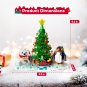 Christmas Tree Snowman Model Lighting Decoration Building Blocks Bricks Toy Gift