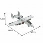 MOC A-10 Thunderbolt II Attackplane Building Blocks Set DIY Model Bricks Toy Kit