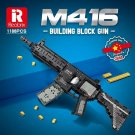 DIY Model Building Blocks Military MOC for M416 Assault Rifle Guns Bricks Toys