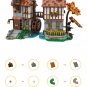 Medieval Watermill with Detailed Interior Model Building Blocks Set Bricks Toys