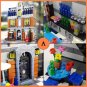 City Street Building Blocks Set CAFE Shop Garden Restaurant Hotel Bricks Toy Kit