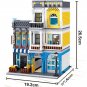 City Street Building Blocks Set CAFE Shop Garden Restaurant Hotel Bricks Toy Kit
