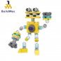 MOC Yellow Monster Choir Action Figure Building Block Set Collectible Bricks Toy