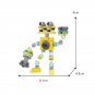 MOC Yellow Monster Choir Action Figure Building Block Set Collectible Bricks Toy