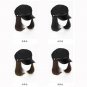 Women Short Bob Style Straight Hair Hat Large Wigs Caps Newsboy Baseball Cap