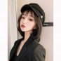 Women Short Bob Style Straight Hair Hat Large Wigs Caps Newsboy Baseball Cap
