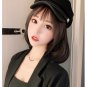Women Short Bob Style Straight Hair Hat Large Wigs Caps Newsboy Baseball Cap