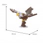 Bald Eagle Building Block MOC Bricks Toy Animal DIY Model Collection Kids Gift