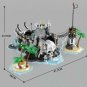 DIY Model Building Blocks Set for Skull Island Pirates Bay Dock MOC Bricks Toys