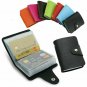 24 Cards Slim PU Leather Bank ID Credit Card Holder Pocket Case Wallet Purses