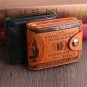 Men US 100 Dollar Bill Leather Bifold ID Card Photo Holder Wallet Handbag Purse