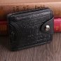 Men US 100 Dollar Bill Leather Bifold ID Card Photo Holder Wallet Handbag Purse