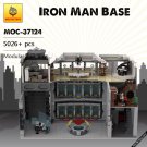MOC-37124 Modular Building Blocks Set for Iron Man Base Super Hero Bricks Toys