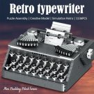 Mini Retro Typewriter DIY Model Building Blocks Sets MOC Bricks Toys Kids Gift
