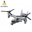 Aircraft Model Plane Building Blocks for V-22 Osprey Helicopter Bricks Toys Set