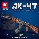 Building Blocks Set Military MOC AK47 Assault Rifle Guns Bricks Model Kids Toys