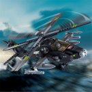Armed US Attack Helicopter Building Blocks Military MOC Brick DIY Model Toy Gift