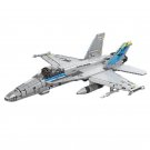 DIY Model Building Blocks for Hornet MOC F-18 Fighter Jet Aircraft Bricks Toys