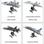 F22 Raptor Fighter Plane DIY Model Building Blocks Military MOC Bricks Kids Toys