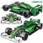 Green Formula Racing Car Building Blocks Set MOC DIY Model Bricks Toys Kids Gift