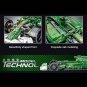 Green Formula Racing Car Building Blocks Set MOC DIY Model Bricks Toys Kids Gift
