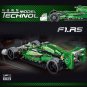 Green Formula Racing Car Building Blocks Set MOC DIY Model Bricks Toys Kids Gift