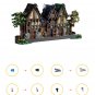 Medieval Modular Street Building Blocks Set DIY Model MOC Bricks Toys Collection