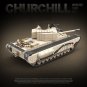 WW2 Churchill Infantry UK Tank Building Blocks Military MOC Brick Model Kids Toy