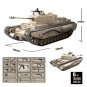 WW2 Churchill Infantry UK Tank Building Blocks Military MOC Brick Model Kids Toy